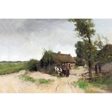 Huisje aan de zandweg - Anton Mauve